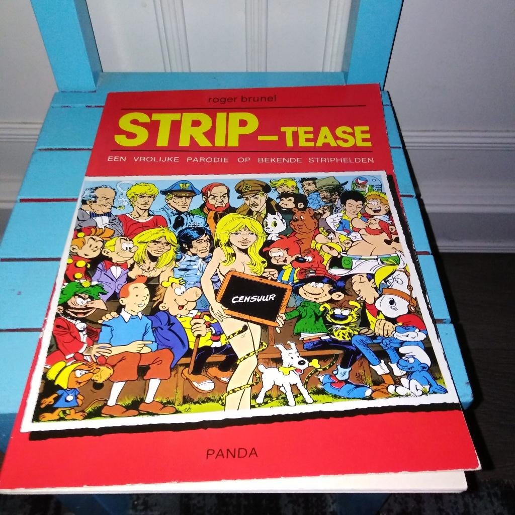 Strip-Tease Een vrolijke parodie op bekende striphelden, Boeken, Stripboeken, Eén stripboek, Ophalen, Gelezen