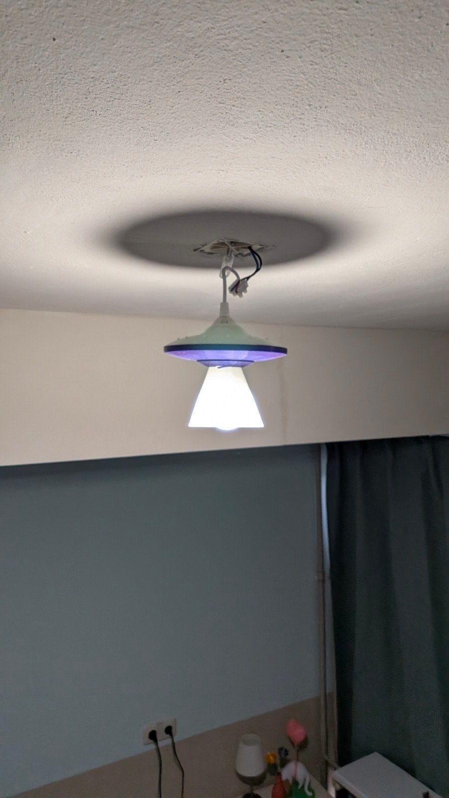 3D Geprinte UFO Lamp - Glow in the Dark, Kunststof, Futuristisch, Modern, Speels, Nieuw, Overige fittingen