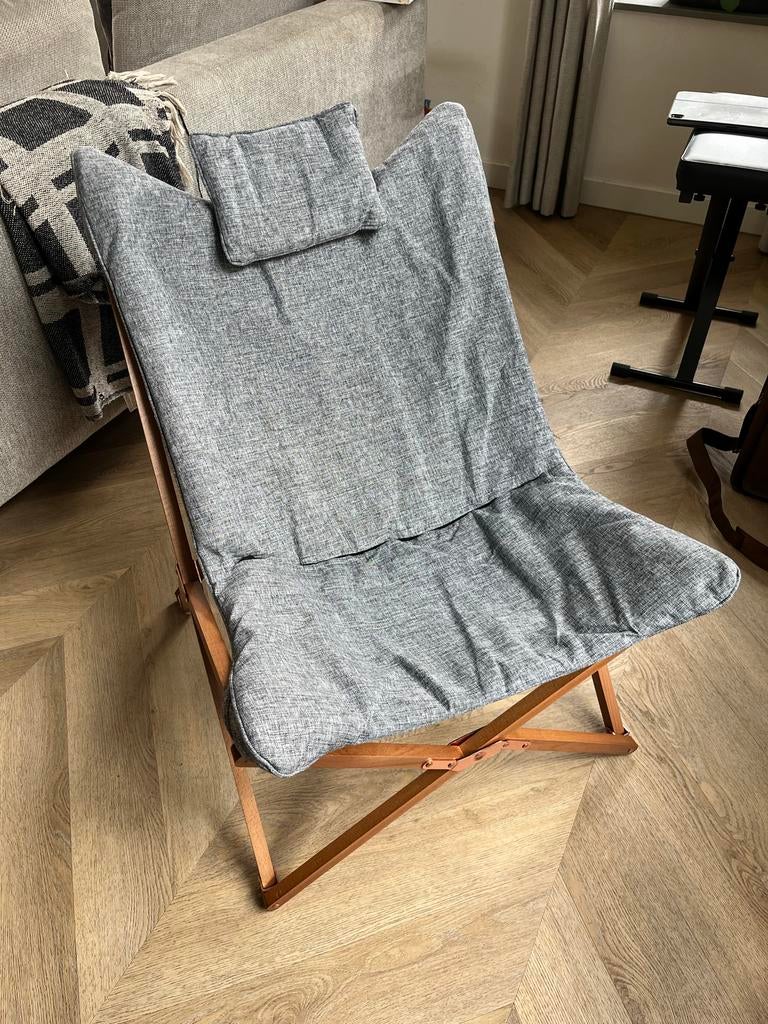 Bo-Camp Relax Chair Bloomsbury M vlinderstoel, Caravans en Kamperen, Ophalen of Verzenden, Zo goed als nieuw, Campingstoel