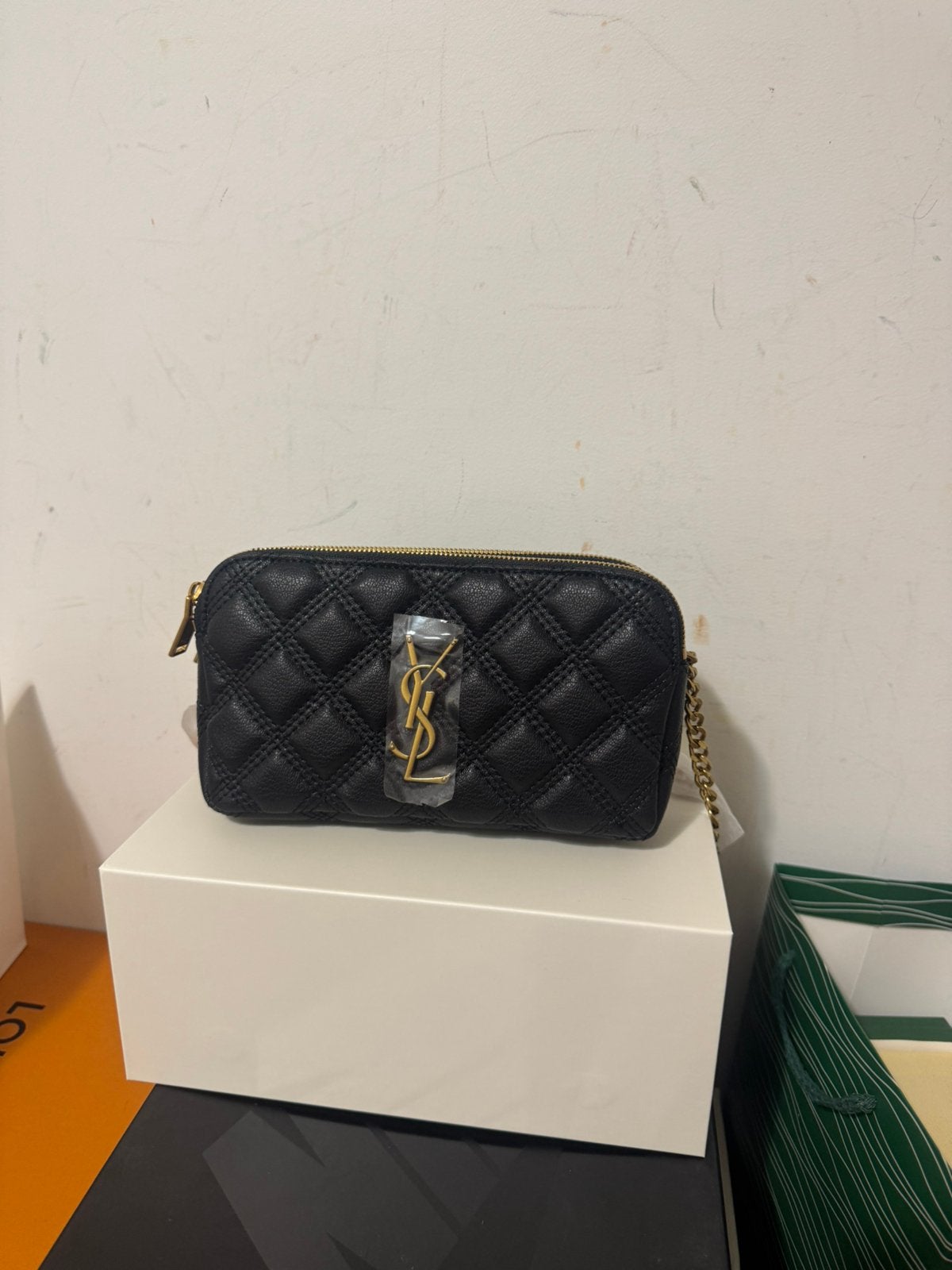 Yves Saint Laurent Becky dubbele ritstas, Ophalen of Verzenden, Nieuw