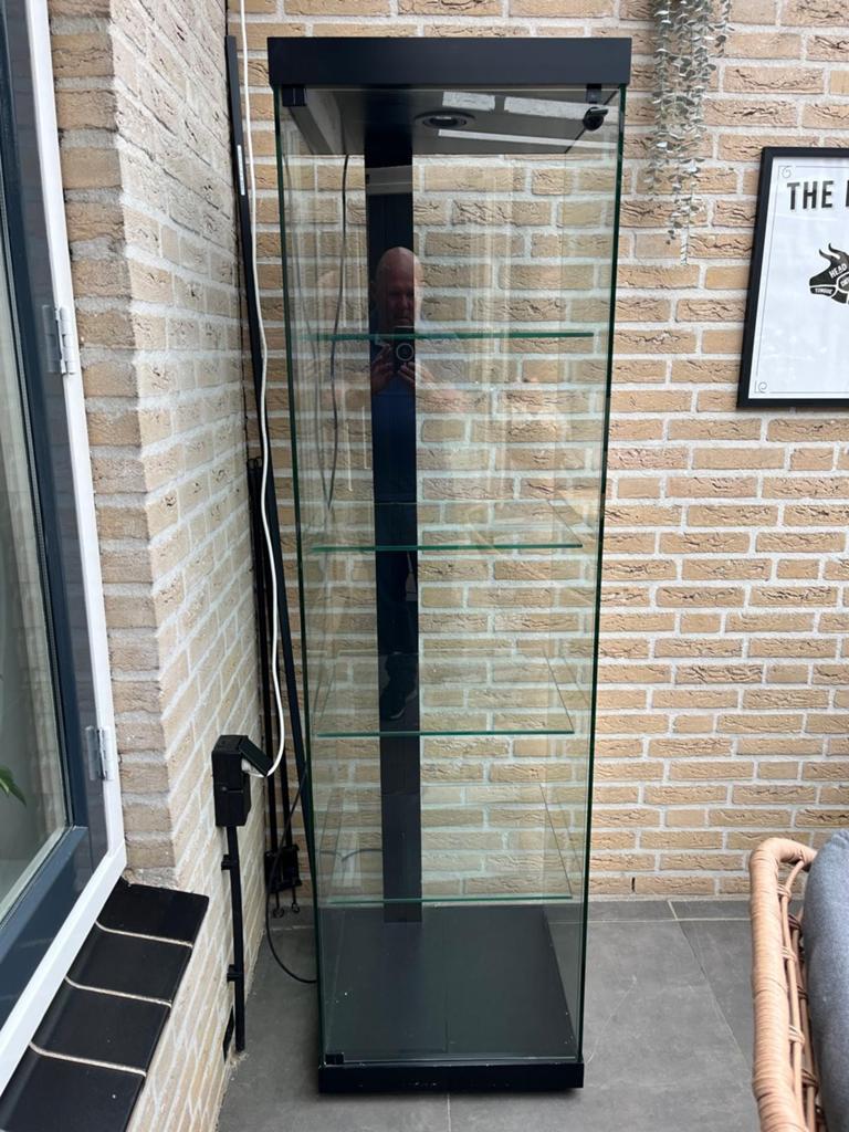 Vitrinekast met verlichting, Ophalen of Verzenden