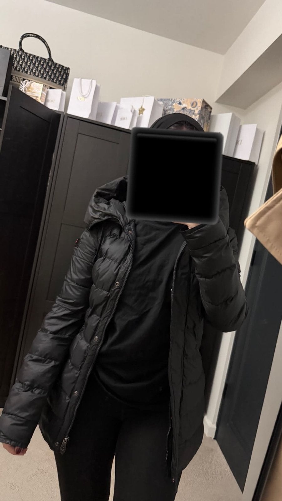 Peuterey donsjas zwart - pasmaat s, Kleding | Dames, Jassen | Winter, Zo goed als nieuw, Maat 38/40 (M), Zwart, Ophalen of Verzenden