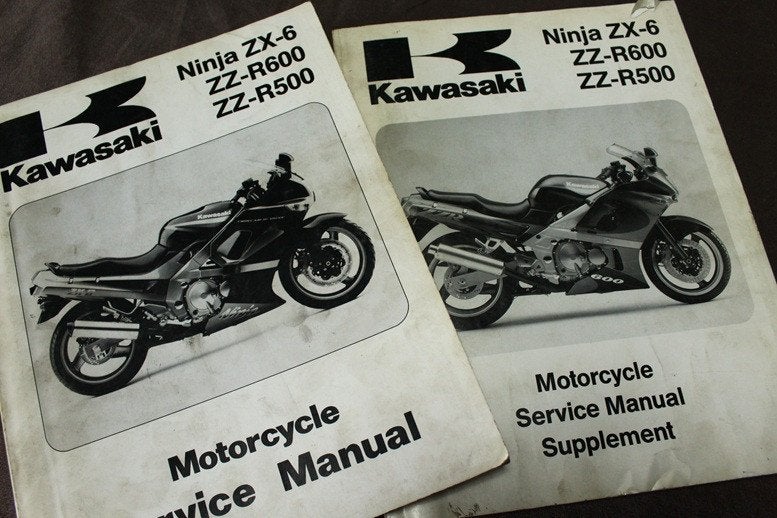 Kawasaki Ninja ZX6 ZZ R600 ZZ R500 1990 1993 service manual, Ophalen of Verzenden, Kawasaki
