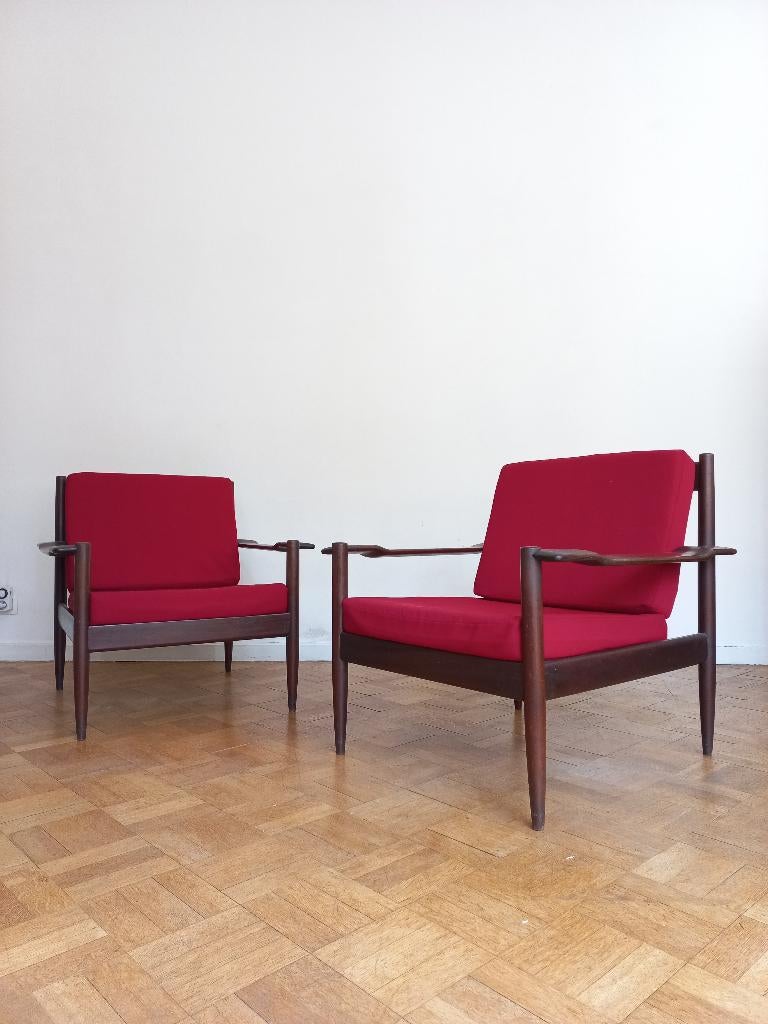 Vintage Mid-Century deense zetels 1960, Ophalen