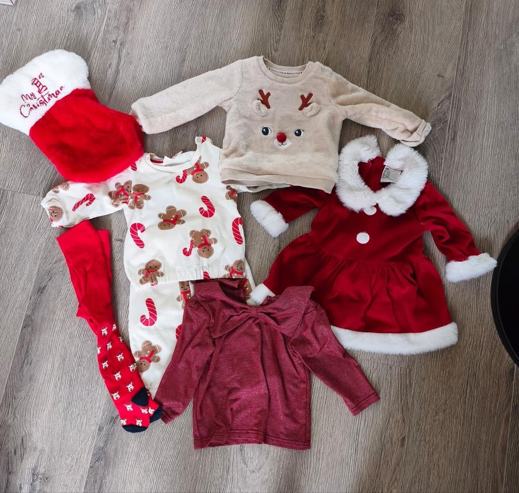 Set kerstkleding baby maat 68, Ophalen of Verzenden, Zo goed als nieuw, Maat 68