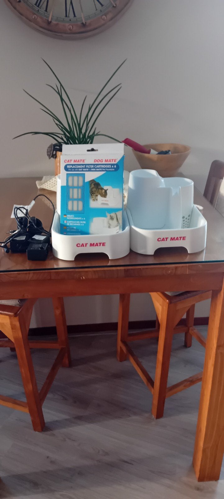 2 Catmate water fonteinen compleet, Ophalen, Gebruikt