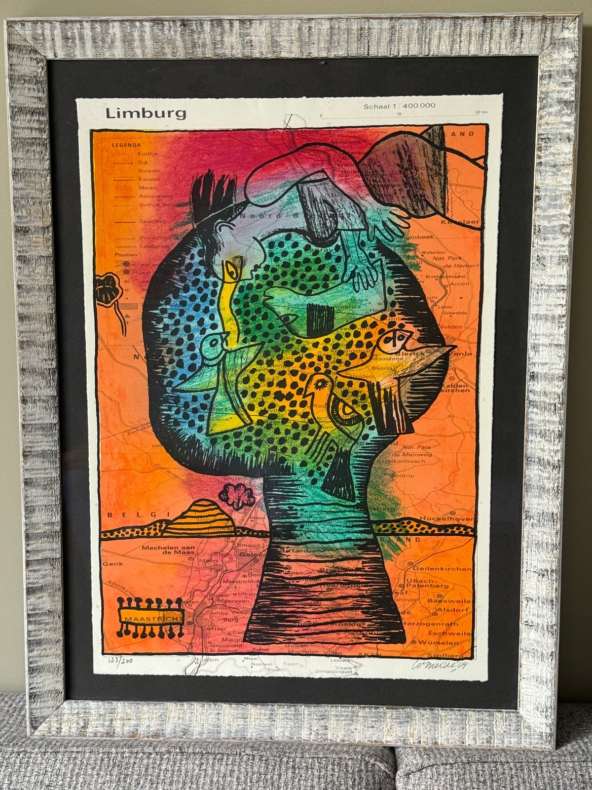 Corneille zeefdruk ‘Limburg gesigneerd en genummerd 123/200, Ophalen of Verzenden