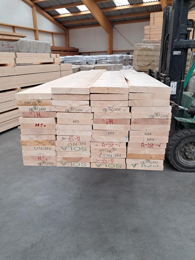 Partij vuren sls 3,8 x 23,5 glad zie omschrijving, Ophalen, Zo goed als nieuw, 250 cm of meer, Planken