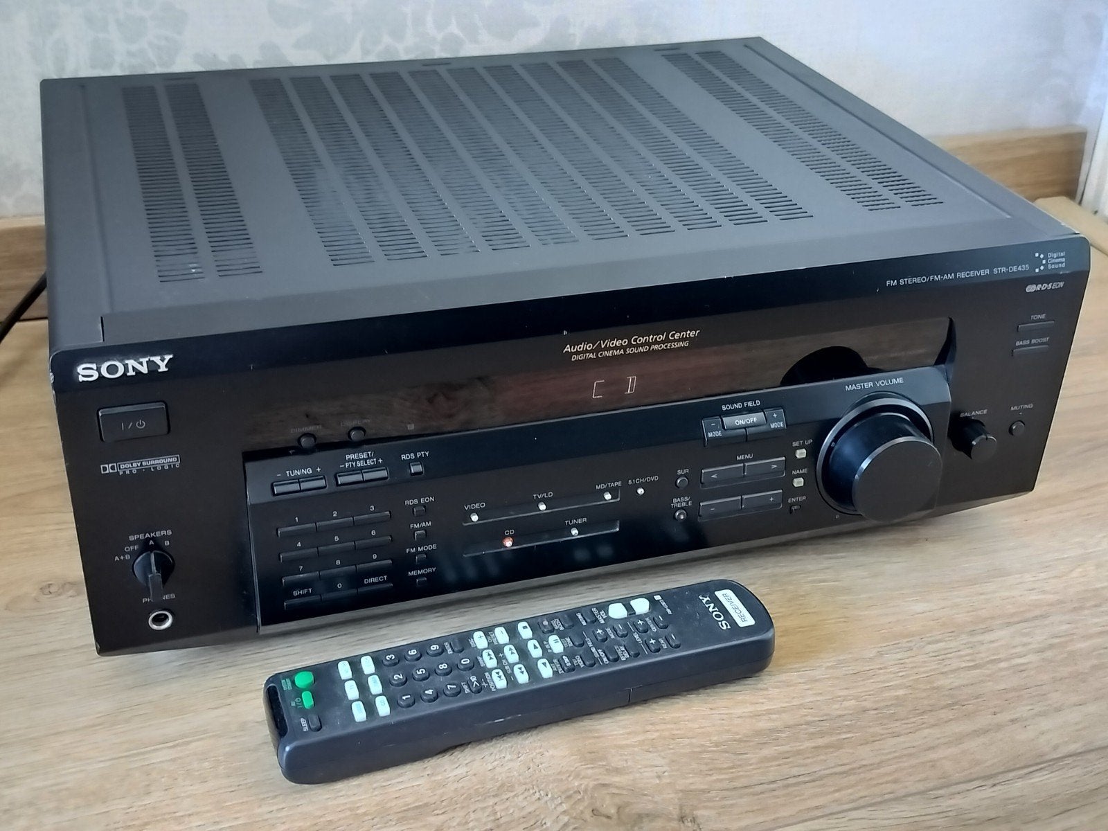Sony STR-DE435 Surround Versterker Receiver -+ afb, Ophalen of Verzenden, Gebruikt, 60 tot 120 watt, Sony