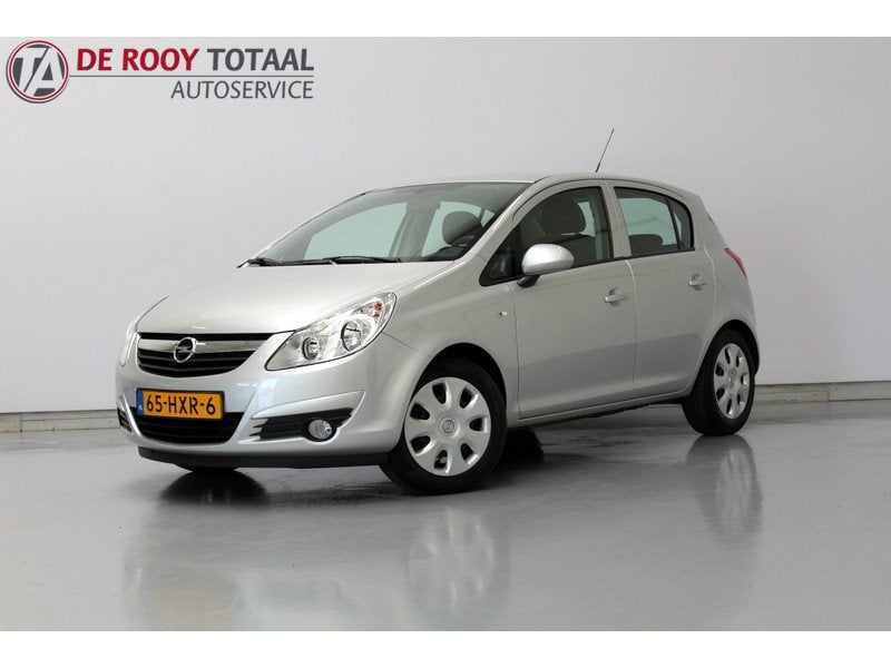 Opel Corsa 1.2-16V Enjoy 81PK AUTOMAAT | RIJKLAAR | AIRCO |, Auto's, Stof, Gebruikt, 4 cilinders, 82 pk