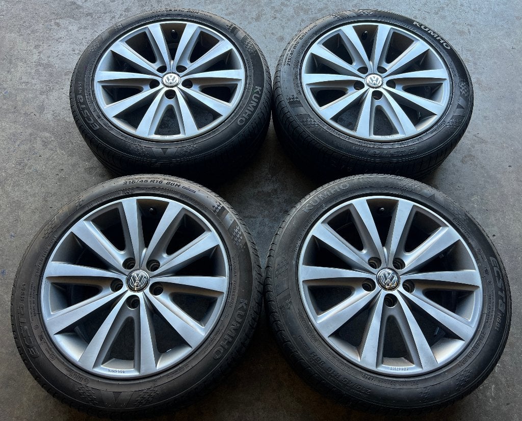 5x100 16 inch Volkswagen Polo, Seat Ibiza velgen + Banden, Ophalen, 16 inch, Banden en Velgen, Personenwagen