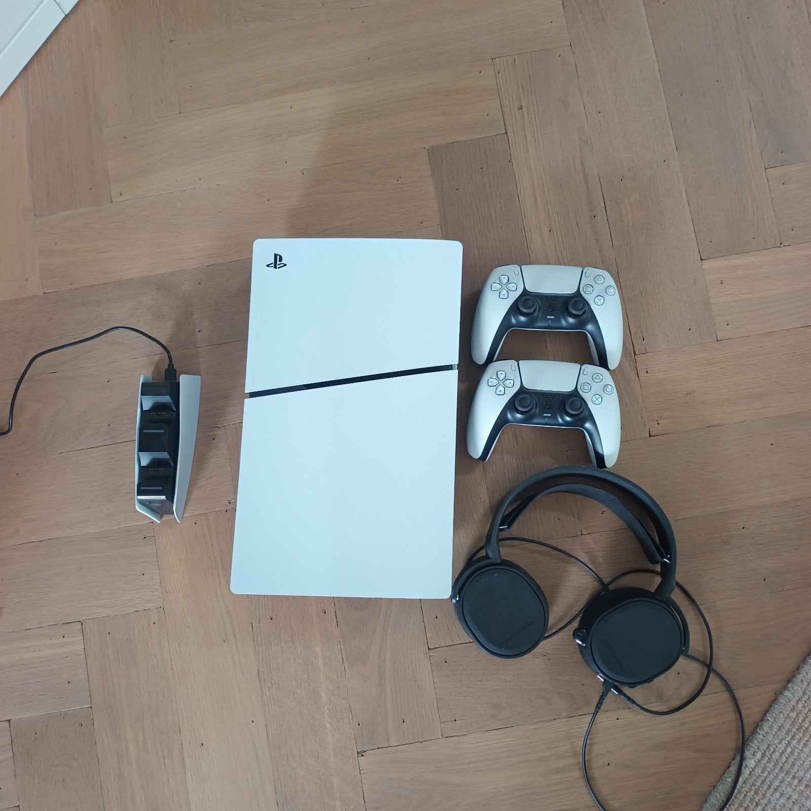 PlayStation 5 Slim Digital Edition+ 2 controllers+ games, Ophalen, Met games, Overige kleuren, Met 2 controllers