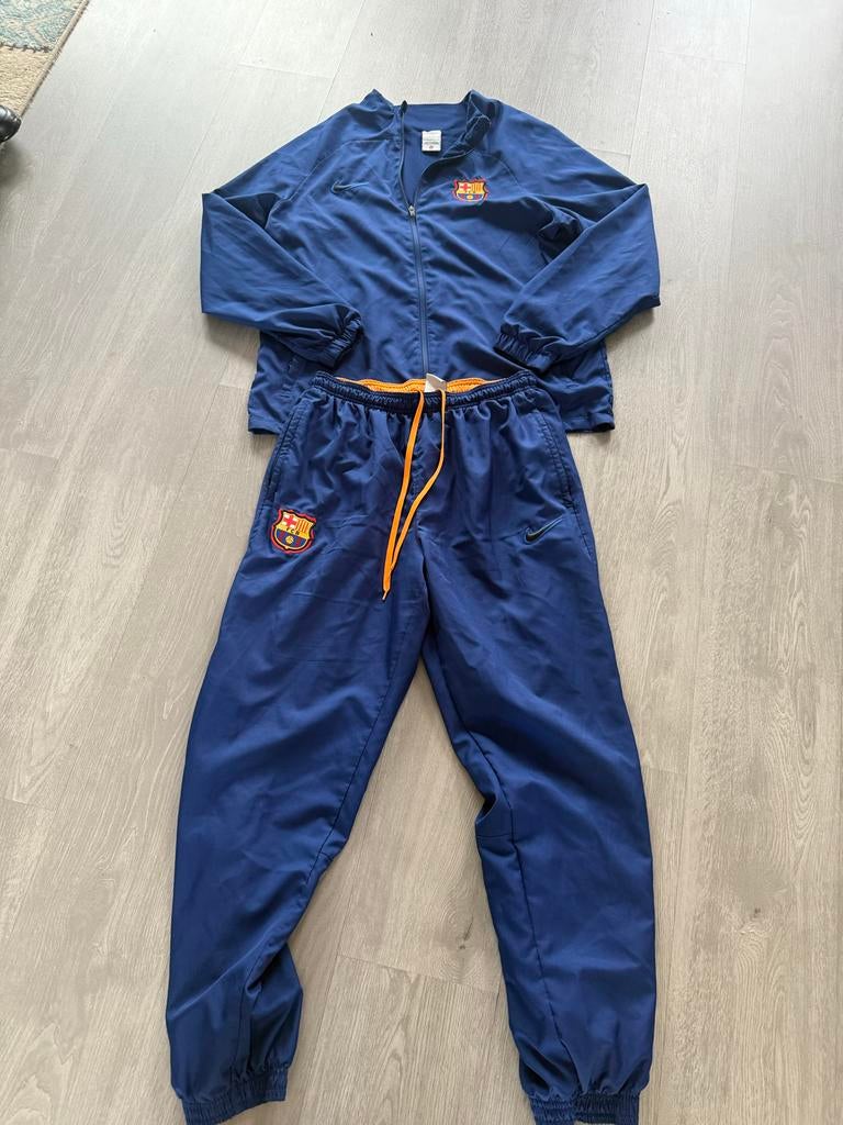 Nike FC Barcelona Trainingspak - Maat L, Maat 52/54 (L), Blauw, Ophalen of Verzenden, Zo goed als nieuw