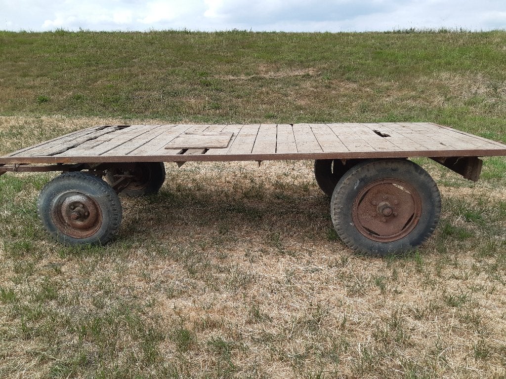 Platte wagen hooi wagen aanhanger landbouw, 100 liter of meer, Ophalen, Transportkar