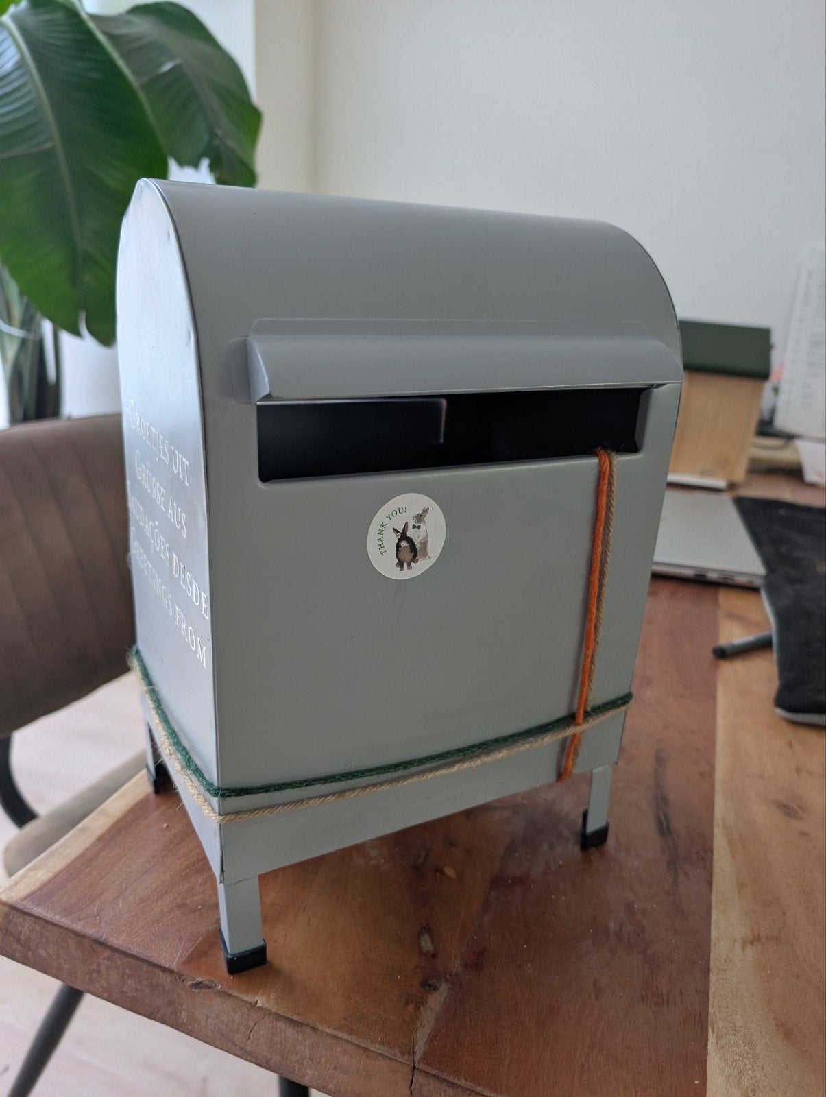 Brievenbus bruiloft | Enveloppenbox | Kaartenbox |, Ophalen, Gebruikt, Grijs, Metaal