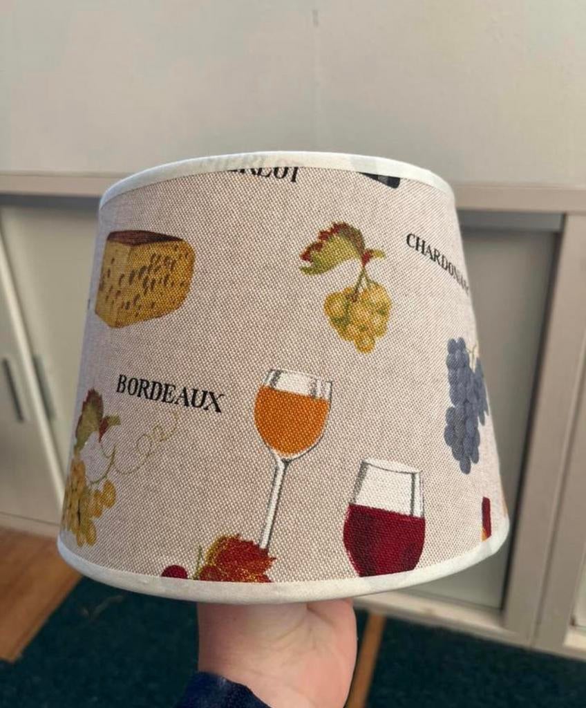 Originele lampenkap met franse charme NIEUW, Huis en Inrichting, Ophalen of Verzenden, Zo goed als nieuw, Rond, Minder dan 25 cm