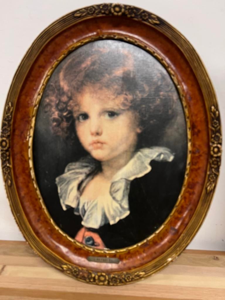 Ovale lijst met prent van J. Reynolds, Ophalen of Verzenden