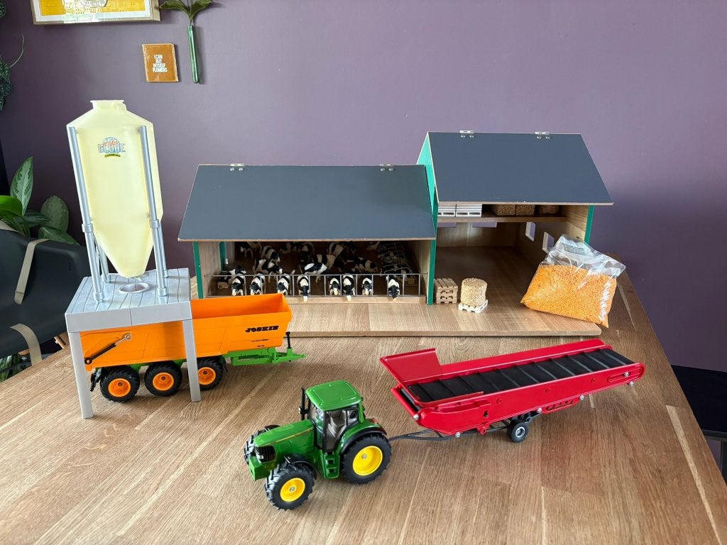 Kids Globe Stal 1:32 met veel accessoires, Ophalen, Gebruikt, Overige typen