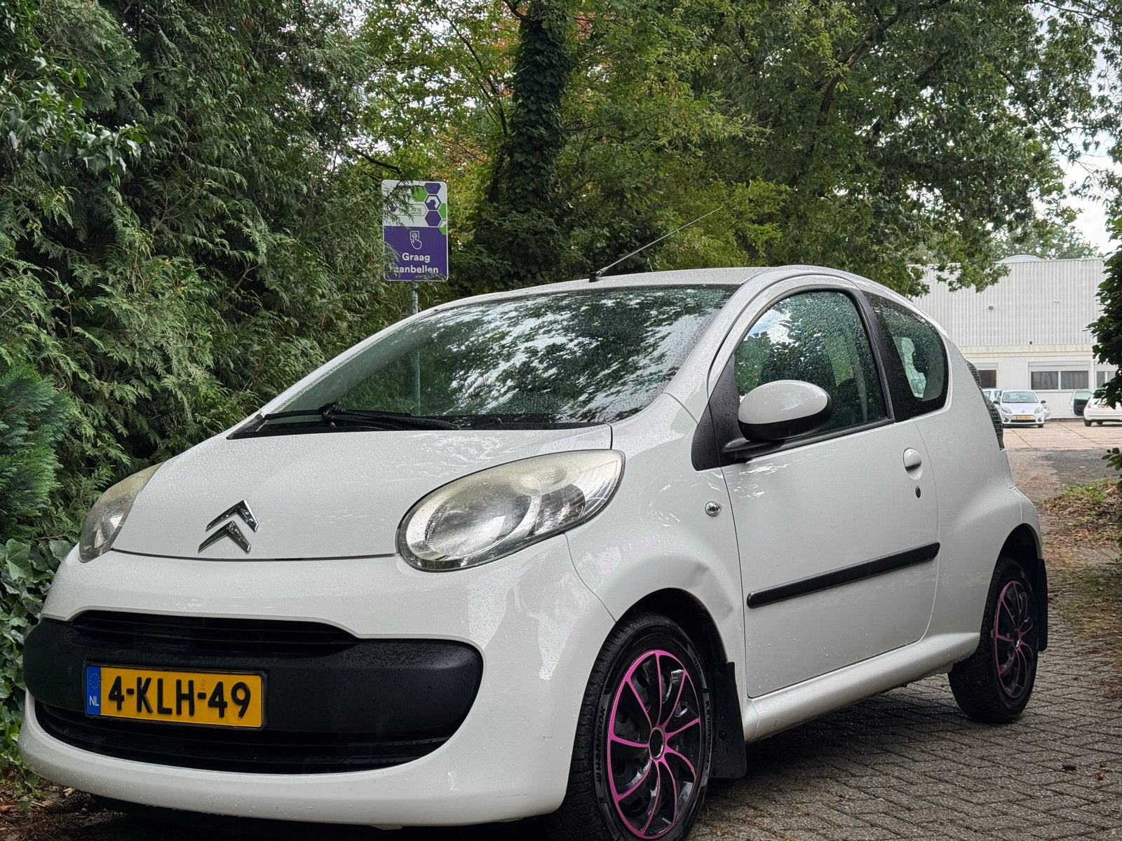 Citroën C1 1.0 3-DRS 2008 Wit, Auto's, Voorwielaandrijving, 4 stoelen, C1, Bedrijf