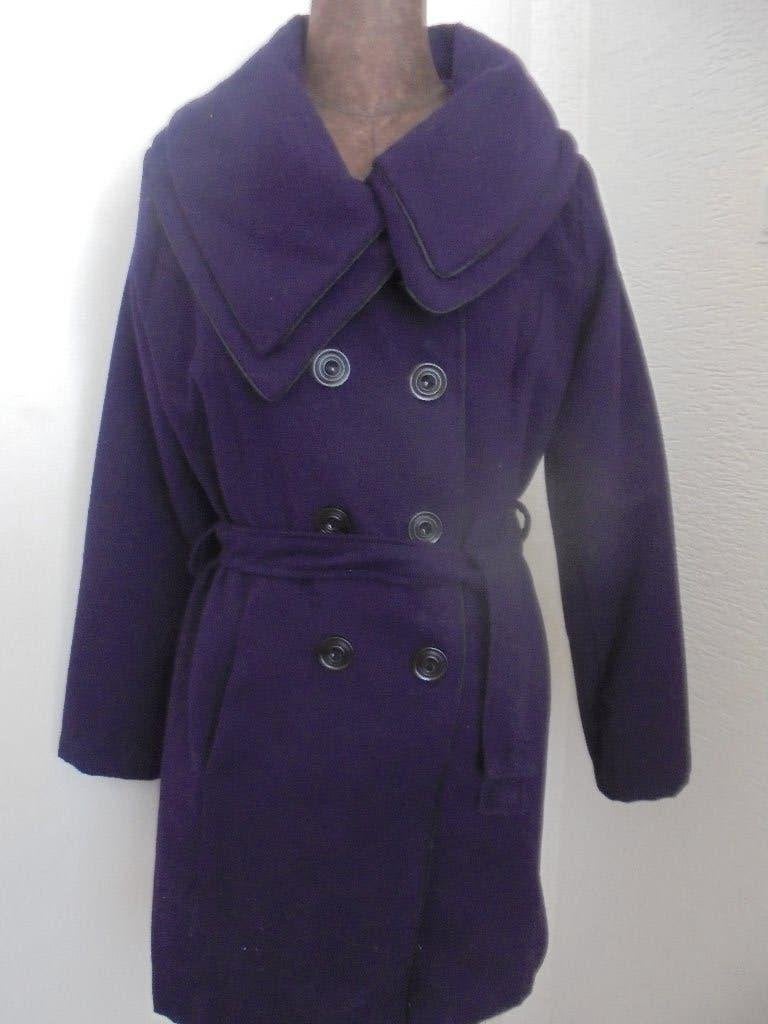 Vintage winterjas jas paars, Kleding | Dames, Jassen | Winter, Ophalen, Zo goed als nieuw, Maat 38/40 (M), Paars