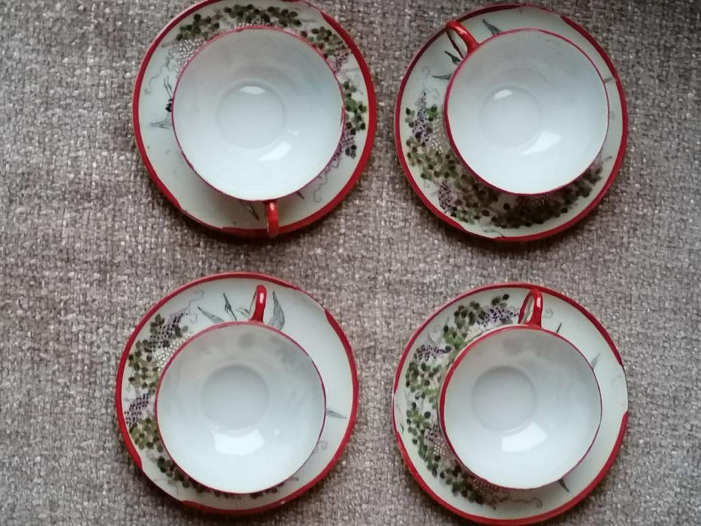 Chinees porcelein. Kraanvogels, Ophalen of Verzenden