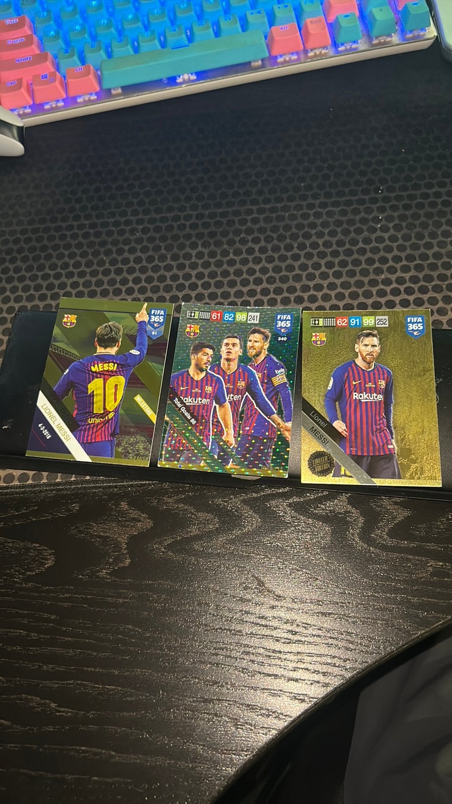 Panini Messi kaarten, Hobby en Vrije tijd, Stickers en Plaatjes, Ophalen of Verzenden, Zo goed als nieuw, Meerdere plaatjes