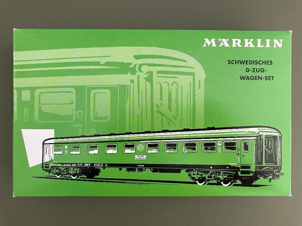 Märklin H0 / 40301 Zweedse D-treinset Retro (2013) Lmtd. +💡, Wisselstroom, Treinset, Ophalen of Verzenden, Zo goed als nieuw