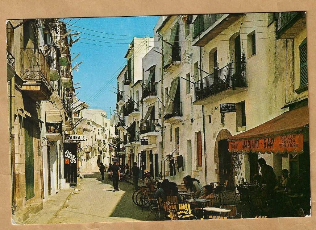 Ansichtkaart. Espana. Ibiza. Calle tipica. Typical street., Verzamelen, Ansichtkaarten | Buitenland, Ophalen of Verzenden, 1960 tot 1980