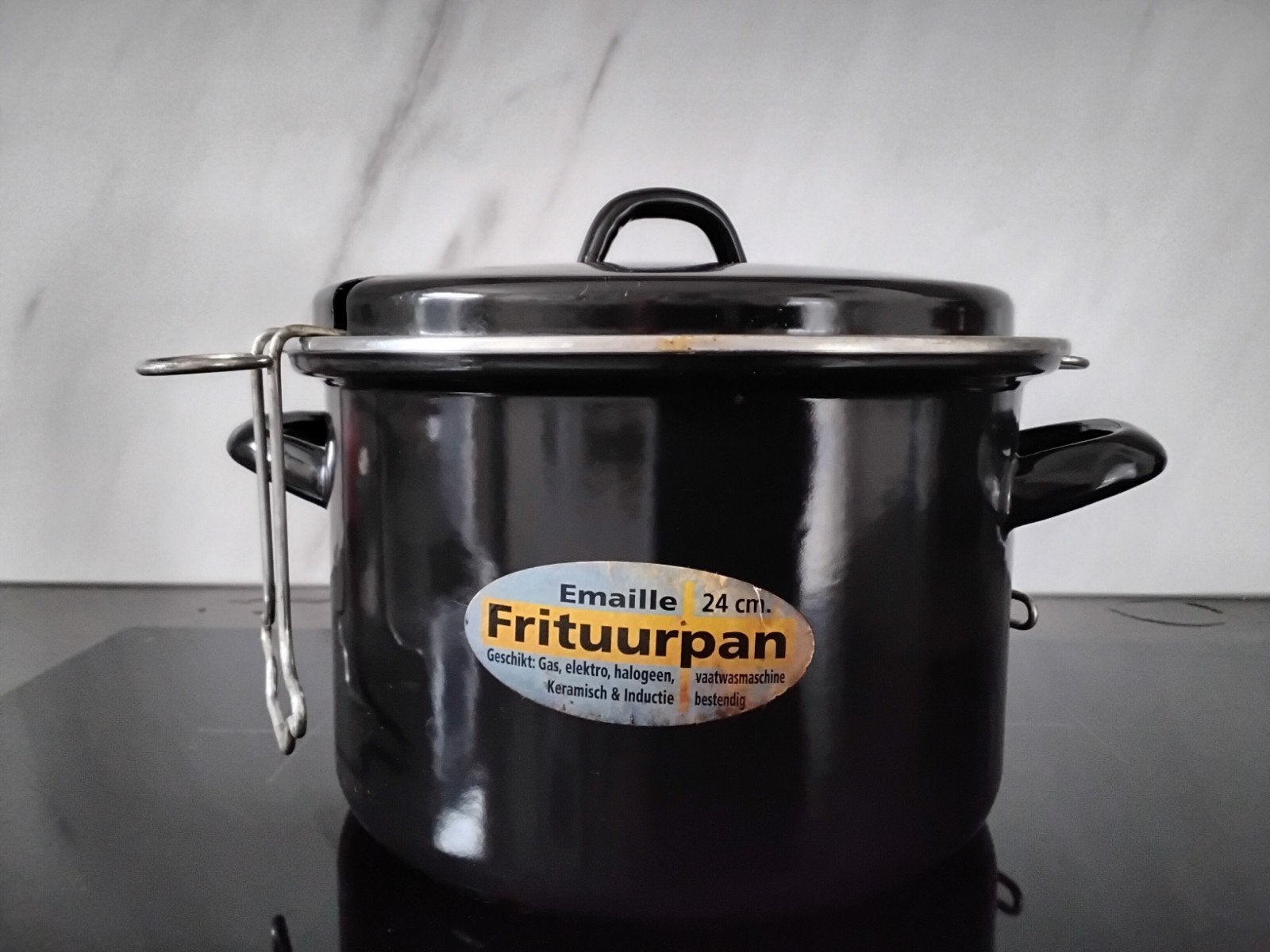 Frituur pannetje geschikt voor gas, Ophalen of Verzenden, Gebruikt