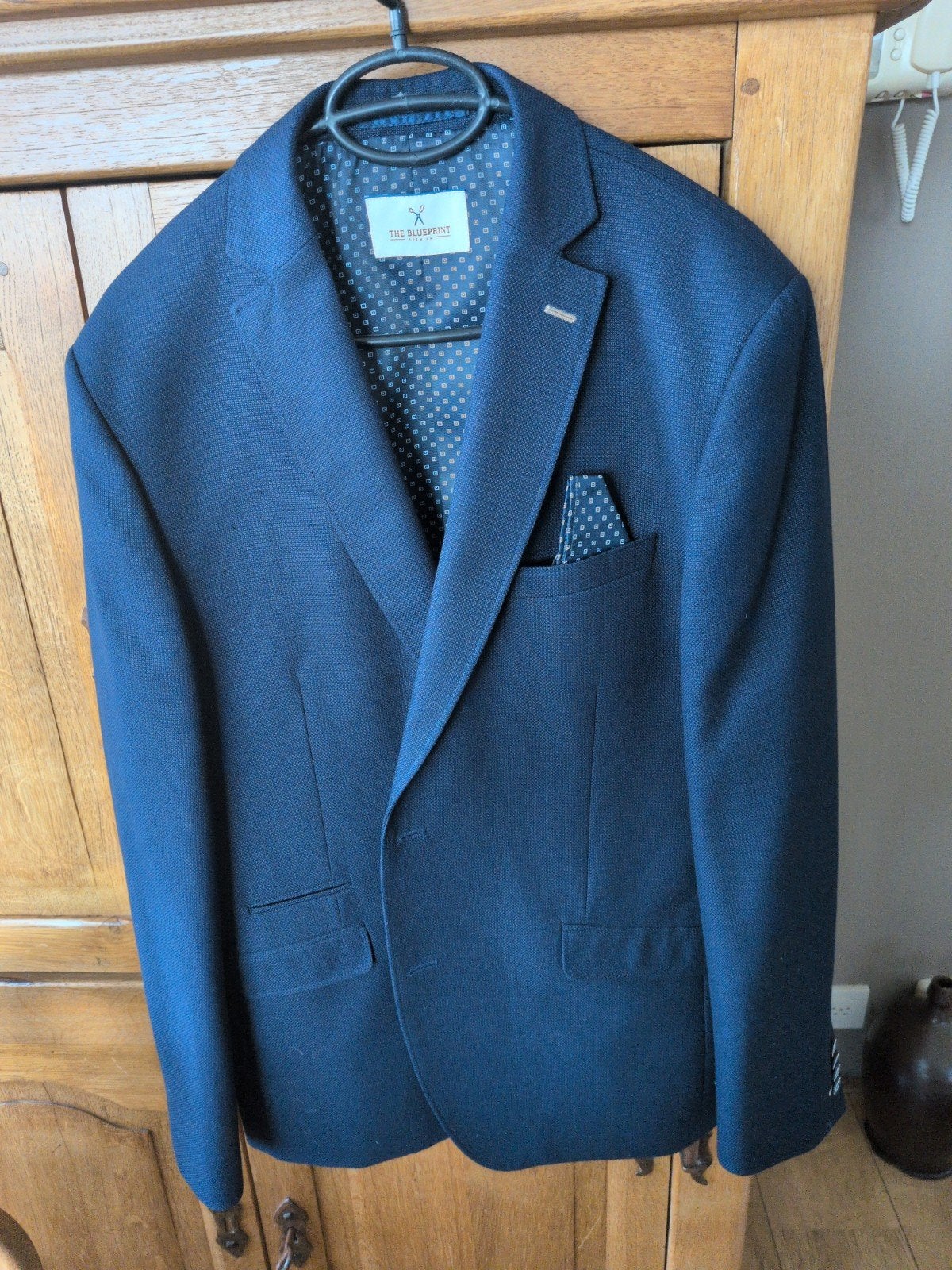 exclusieve colbert, Ophalen, Nieuw, Maat 52/54 (L), Blauw