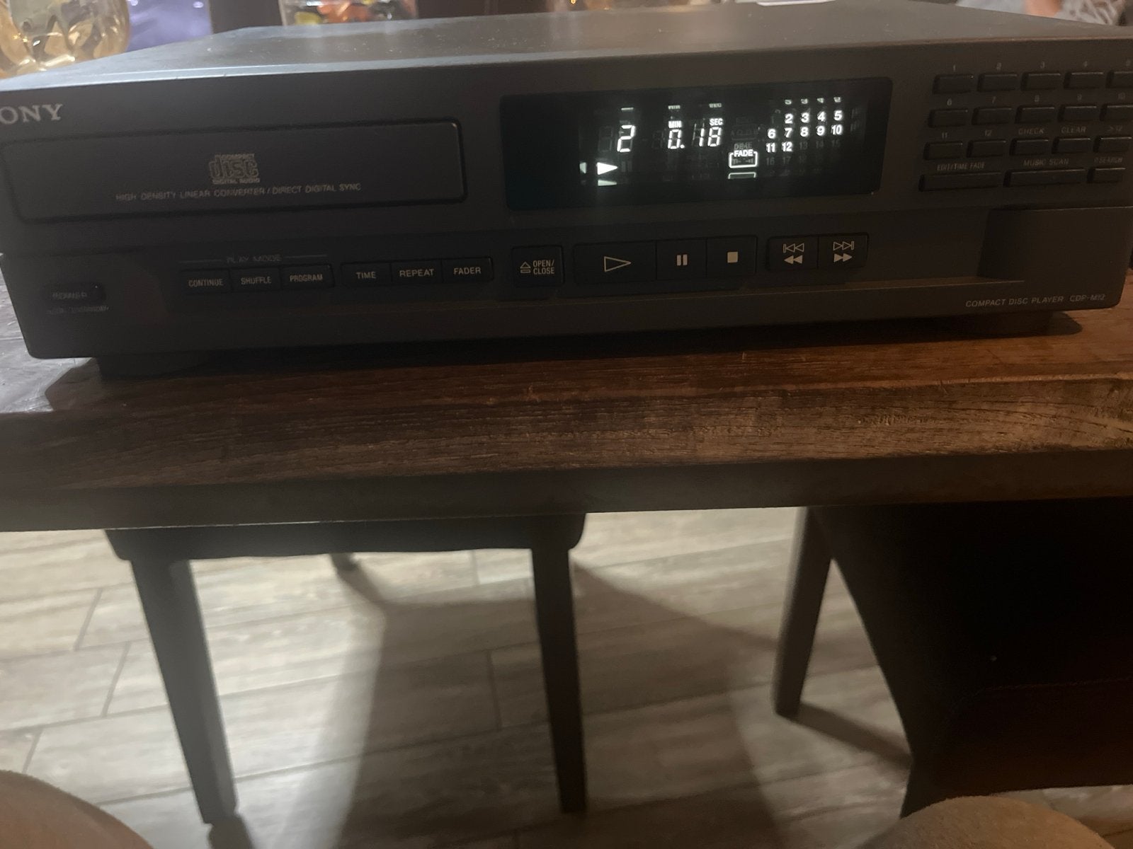 Sony CDP-M12 Compact Disc Speler - Vintage CD-speler, Audio, Tv en Foto, Cd-spelers, Ophalen of Verzenden, Gebruikt, Sony