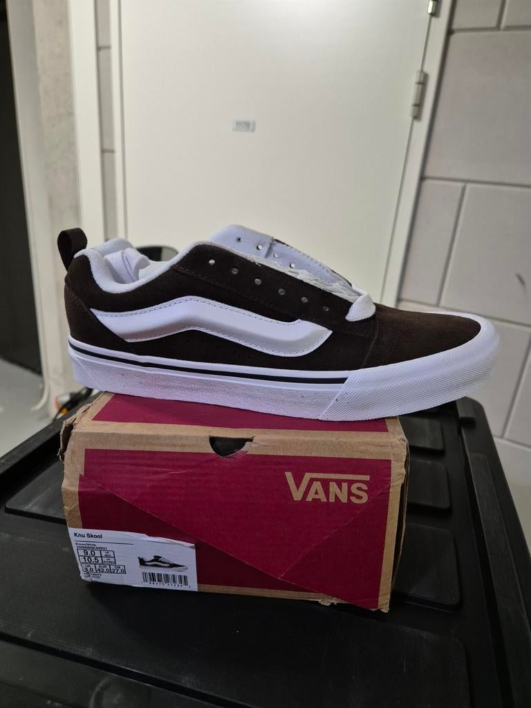 Nieuwe Vans Knu Skool Sneakers - Bruin/Wit, Bruin, Nieuw, Ophalen of Verzenden, Sneakers of Gympen