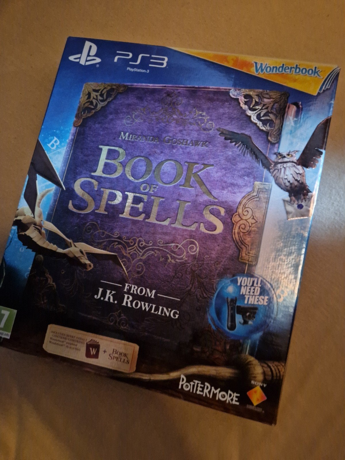 ps3 book of spells harry potter game spel wonderbook, Avontuur en Actie, 1 speler, Ophalen of Verzenden, Zo goed als nieuw