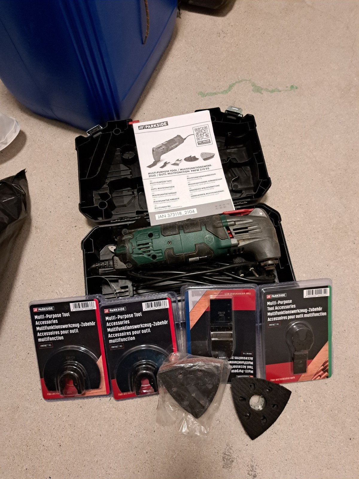 Parkside multi-tool met accessoires, Ophalen of Verzenden, Gebruikt