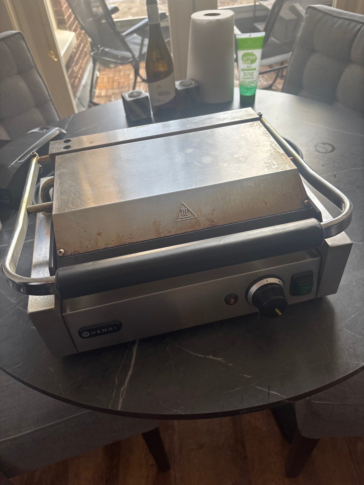 Professioneel Tosti IJzer / Contactgrill - Hendi, Ophalen of Verzenden, Gebruikt
