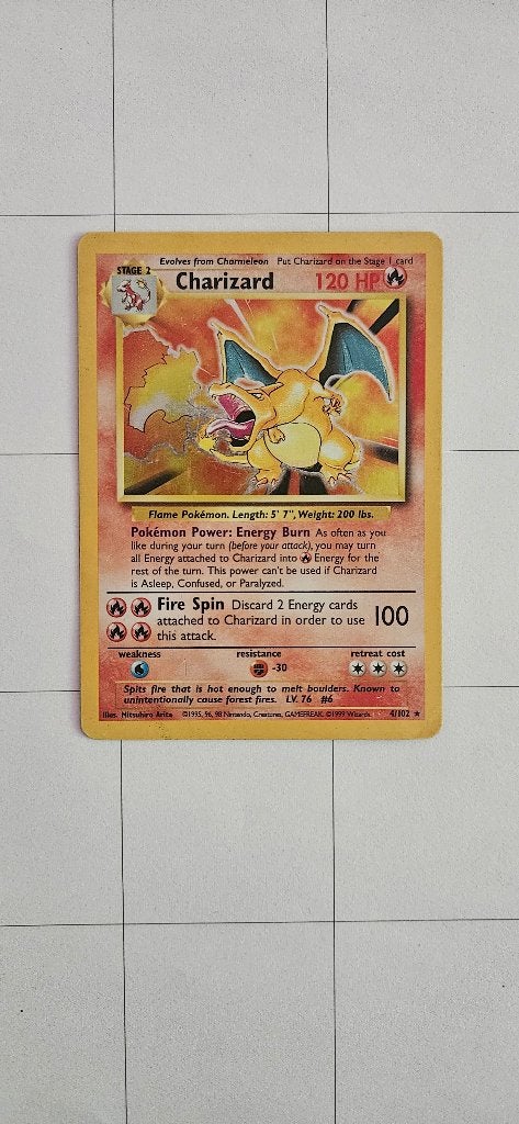 Pokémon Basic Cherizard, Ophalen of Verzenden, Zo goed als nieuw, Losse kaart