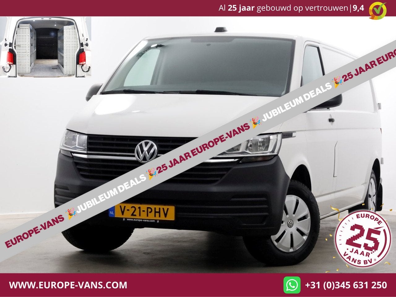 Volkswagen Transporter T6.1 2.0 TDI 110pk Lang Airco/Navi/In, Auto's, Voorwielaandrijving, 15 km/l, Gebruikt, 4 cilinders