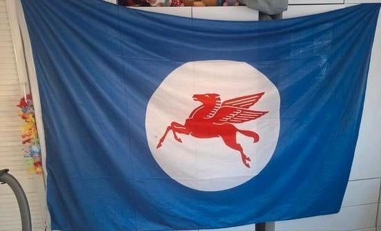 Mobil Oil Pegasus vlag, Ophalen of Verzenden
