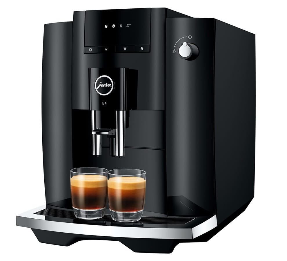 JURA E4 Piano Black Koffiemachine - NIEUW in doos, Witgoed en Apparatuur, Koffiezetapparaten, Afneembaar waterreservoir, 10 kopjes of meer
