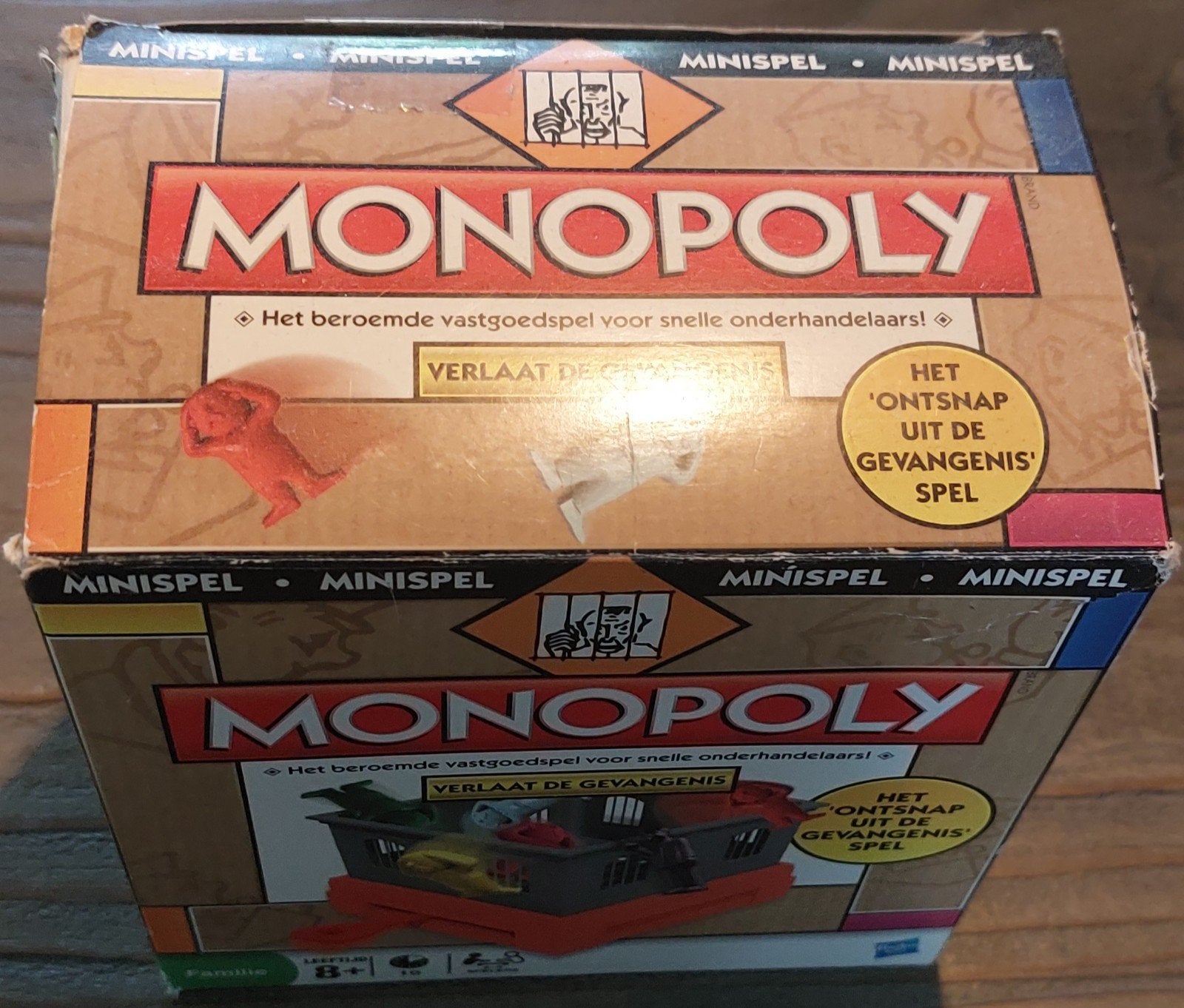 Monopoly Minispel: Verlaat de Gevangenis, Gebruikt, Ophalen of Verzenden, Een of twee spelers, Hasbro