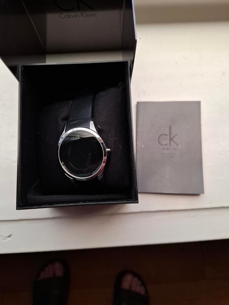 Calvin Klein K22281 Digitaal Horloge - Goede Staat, Overige merken, Leer, Staal, Polshorloge