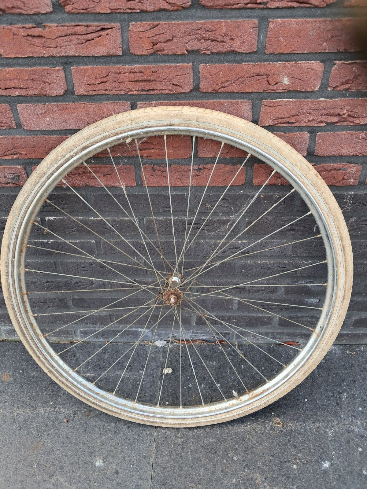 Fongers fietswiel - Vintage wiel voor Fongers fiets, Wiel, Gebruikt, Staal, Ophalen of Verzenden