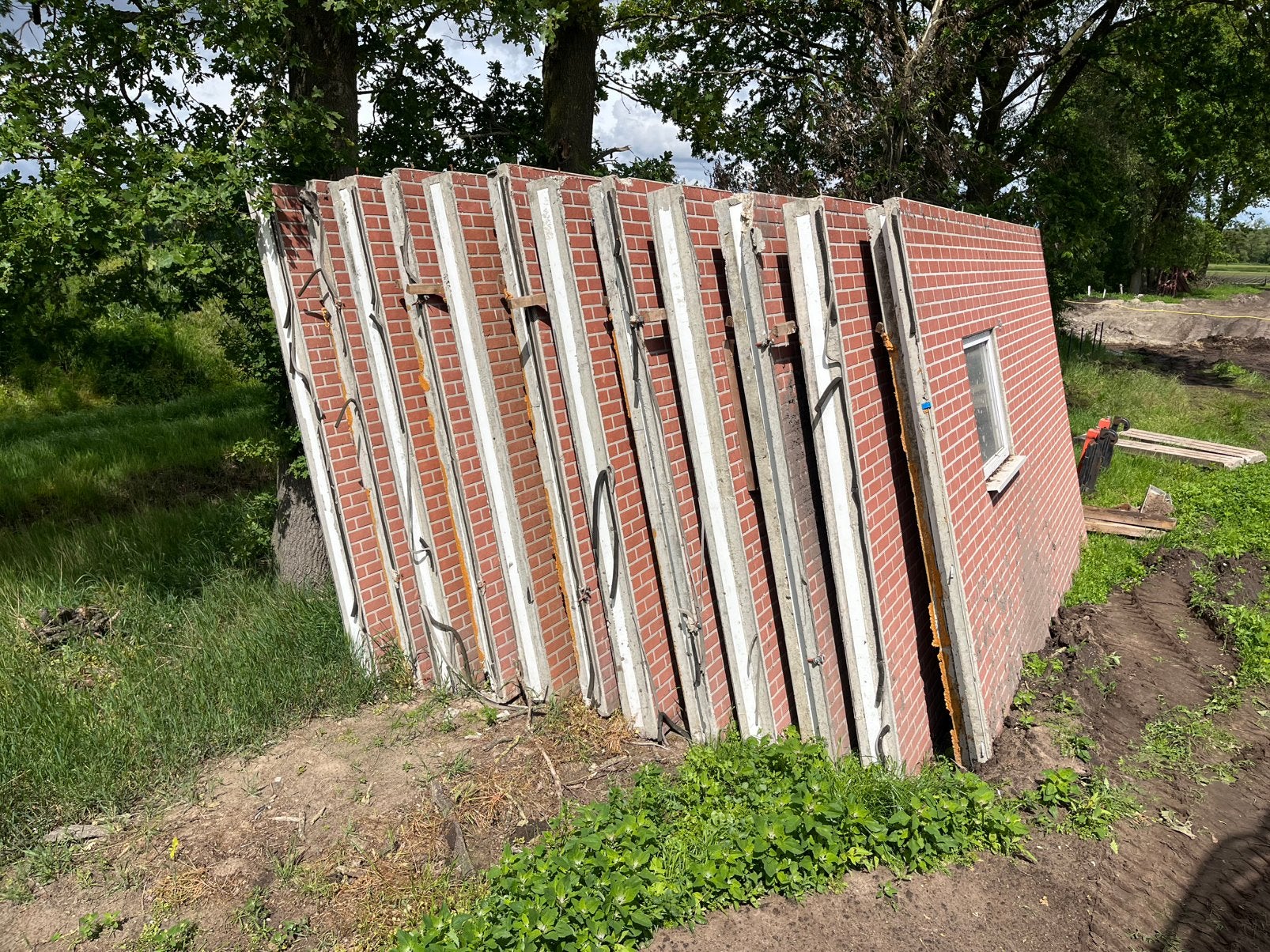 Prefab betonwanden, Ophalen of Verzenden, Gebruikt