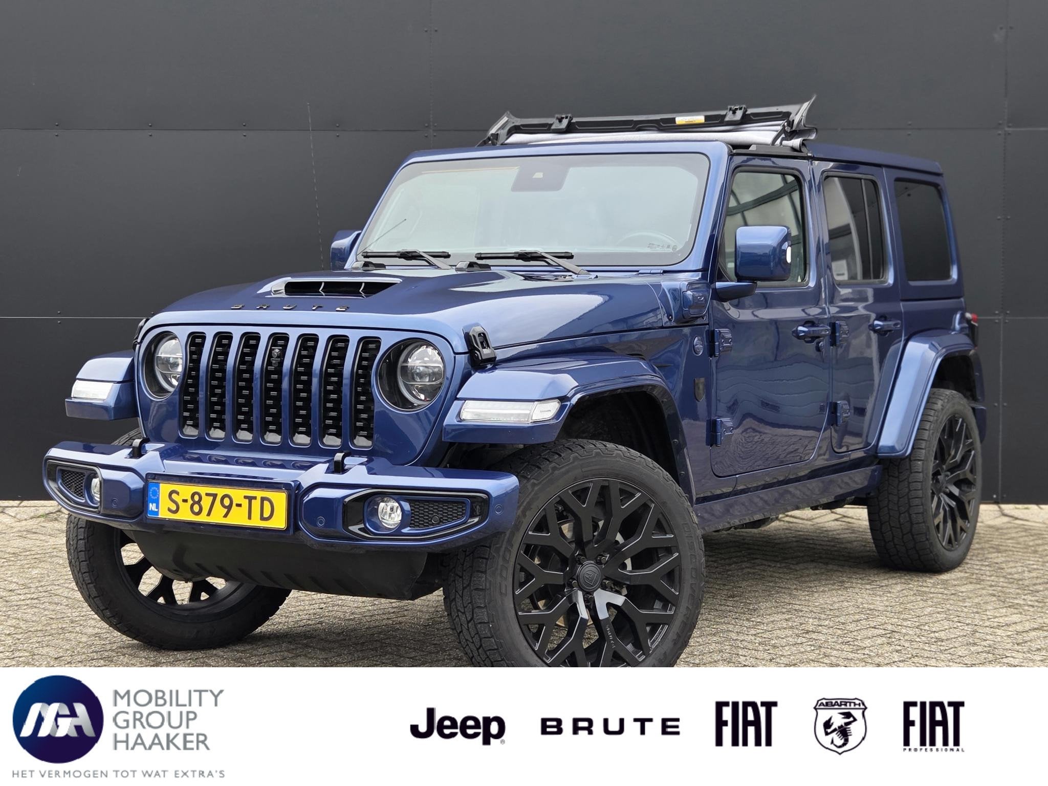 Jeep Wrangler BRUTE Custom Sahara 4xe 380 | Hardtop/Soft top, Auto's, Jeep, Automaat, 1995 cc, 4 cilinders, Blauw