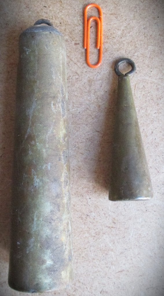 Gewichten~Oude en antieke Klokgewichten~Koper ea~3kg, Antiek en Kunst, Antiek | Koper en Brons, Ophalen of Verzenden