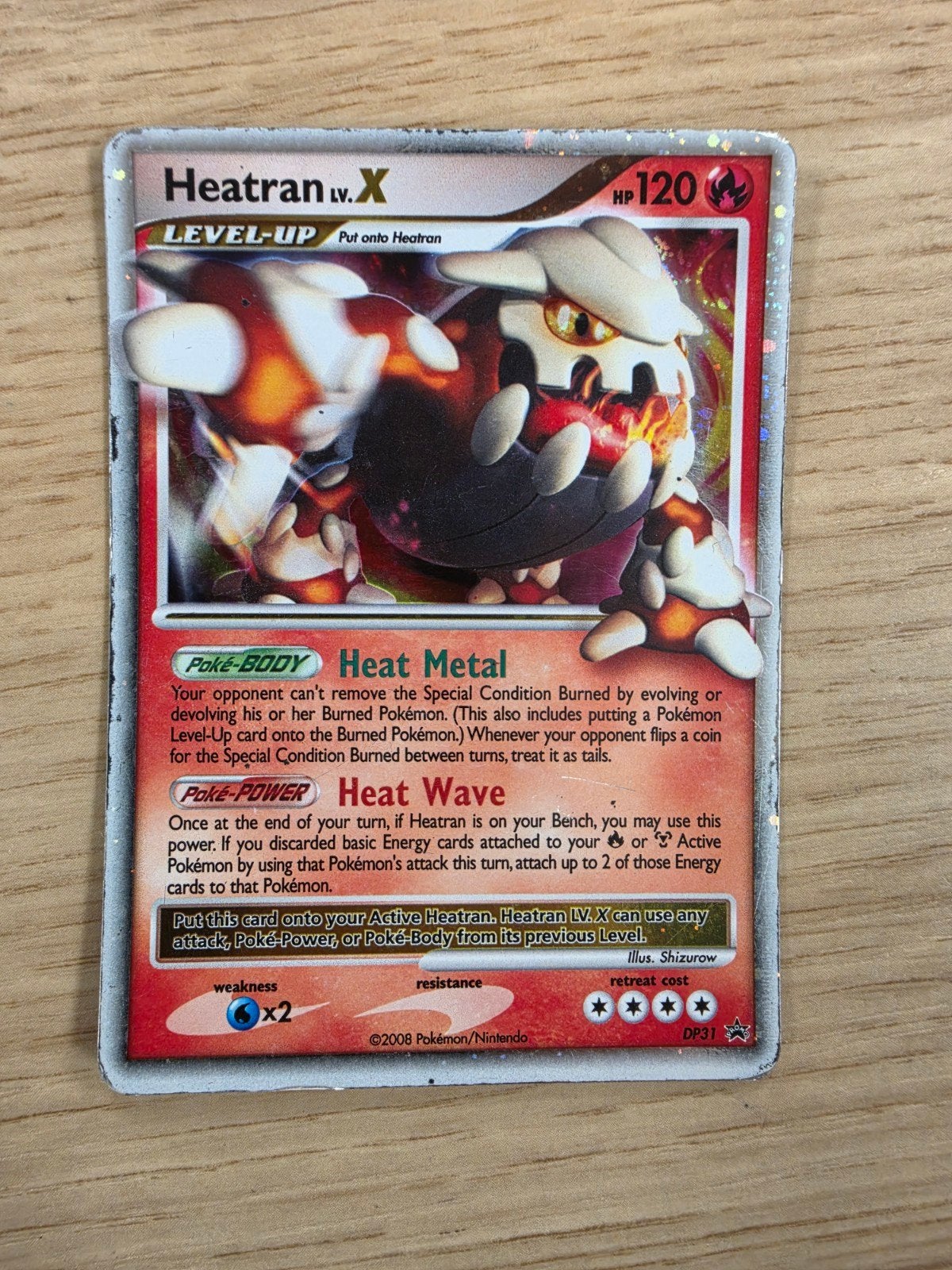 Pokémon Kaart Heatran LV.X DP31 - Zeer Goede Staat, Ophalen of Verzenden