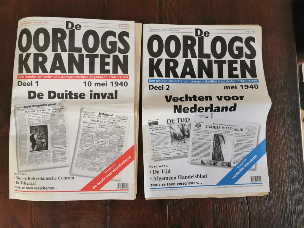 Oorlogskranten deel 1&2, Ophalen of Verzenden, Zo goed als nieuw