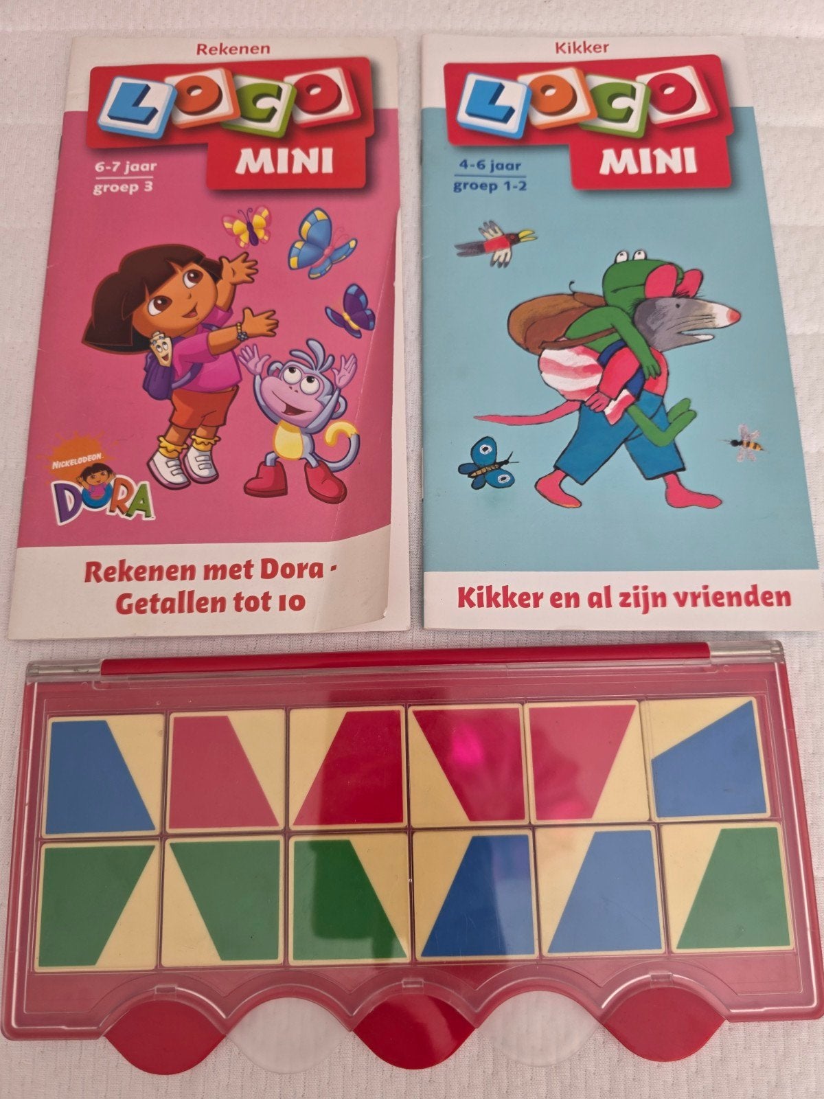 Loco Mini set met Dora en Kikker boekjes, Ophalen of Verzenden, Gebruikt, Taal en Lezen