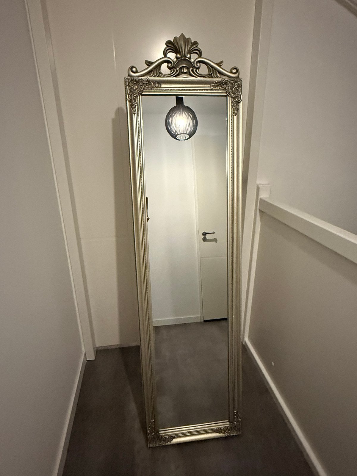 Grote spiegel met barok lijst - 170x43,5 cm, Huis en Inrichting, Woonaccessoires | Spiegels, Ophalen, Minder dan 50 cm, Zo goed als nieuw