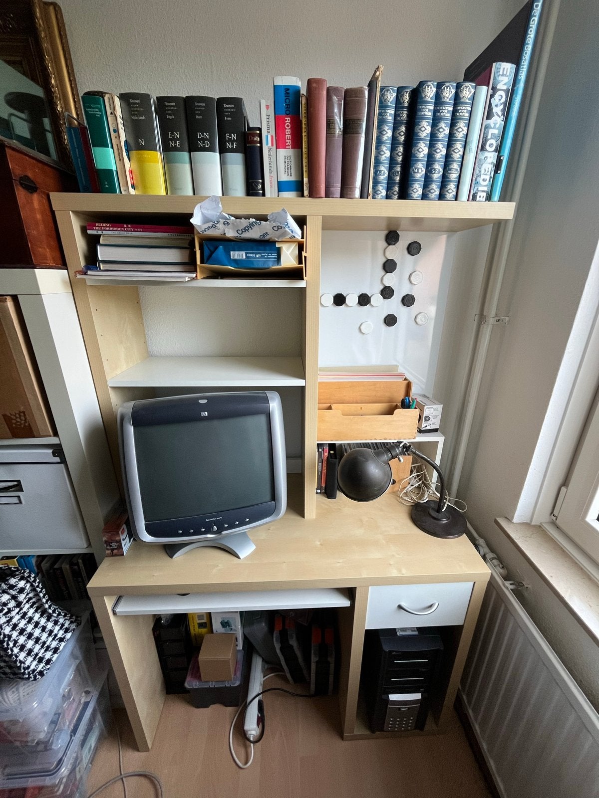 IKEA computerkast met opbergruimte, Ophalen, Gebruikt, 70 tot 120 cm, 170 cm of meer